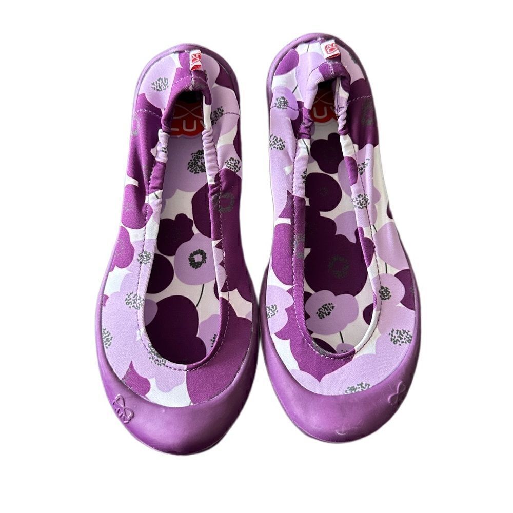 Girls Luv Footwear Dream Flats Size 1, Purple, NIP, Machine Washable‎